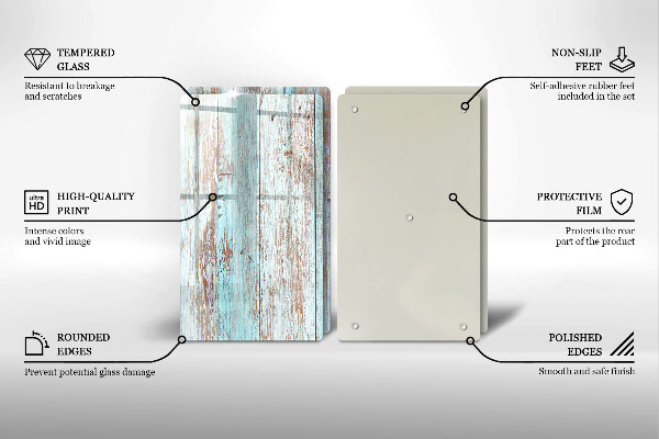 Sklo za varnú dosku Staré vintage dosky