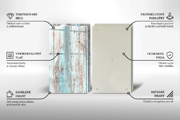 Sklo za varnú dosku Staré vintage dosky