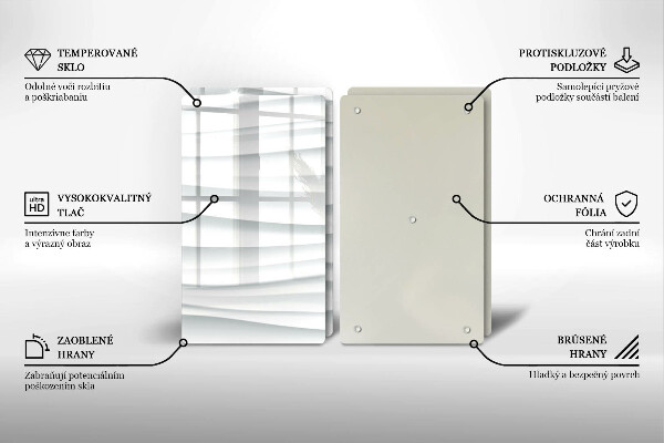 Sklo za varnú dosku Moderná štruktúra