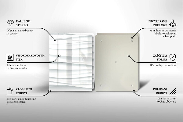 Sklo za varnú dosku Moderná štruktúra