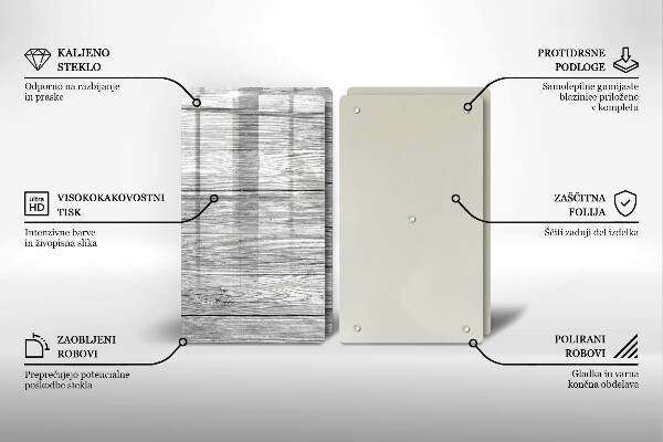 Sklo za varnú dosku Staré drevené dosky