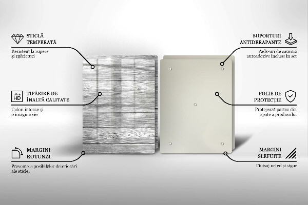 Sklo za varnú dosku Staré drevené dosky