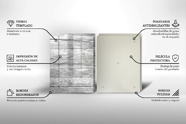 Sklo za varnú dosku Staré drevené dosky