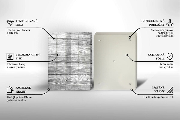 Sklo za varnú dosku Staré drevené dosky