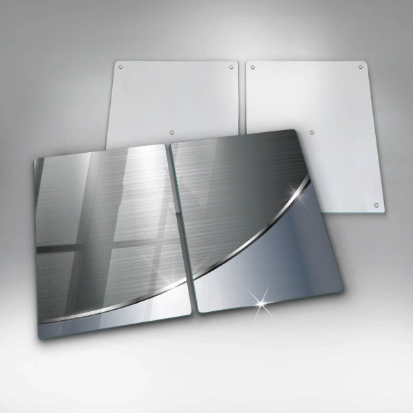 Tvrdené sklo za varnú dosku Kovový abstraktný vzor