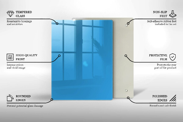 Kryt na indukčnú dosku Modrá farba