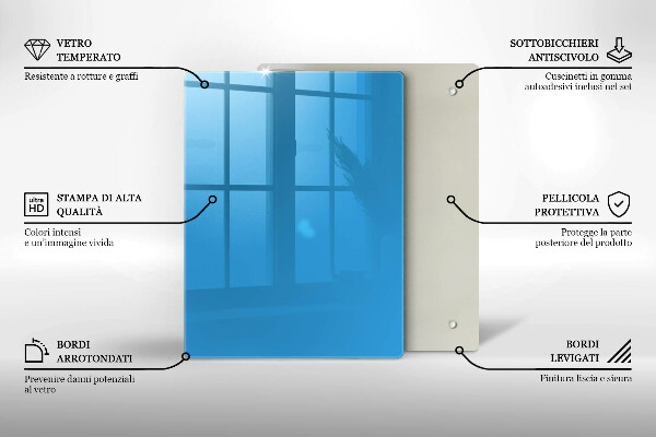 Kryt na indukčnú dosku Modrá farba