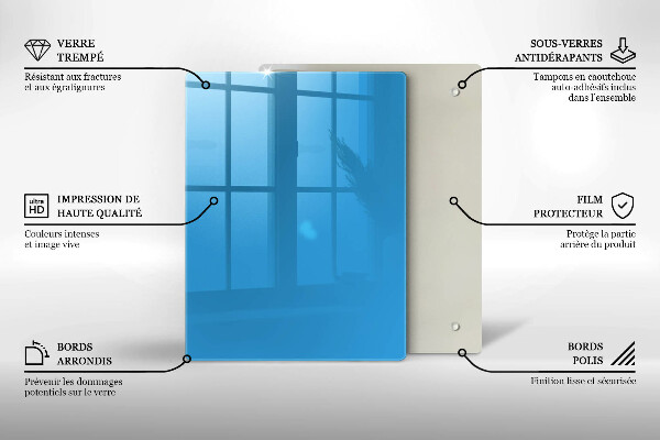 Kryt na indukčnú dosku Modrá farba