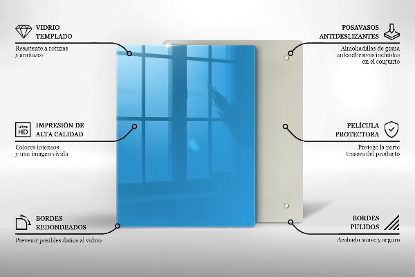 Kryt na indukčnú dosku Modrá farba