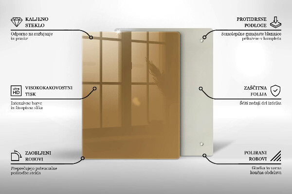 Kryt na indukčnú dosku Farba béžová