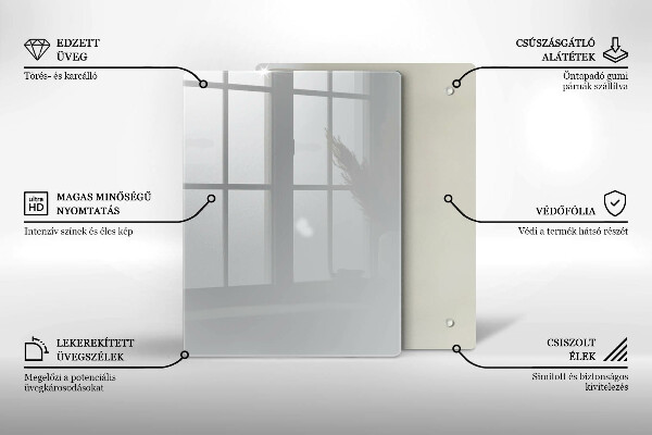 Kryt na indukčnú dosku Šedá farba