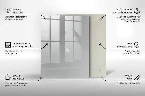 Kryt na indukčnú dosku Šedá farba