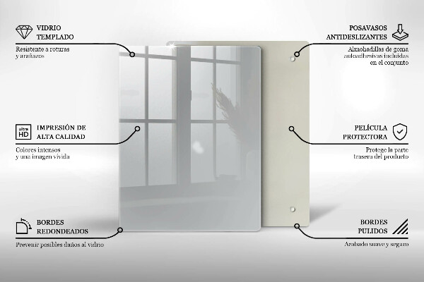 Kryt na indukčnú dosku Šedá farba