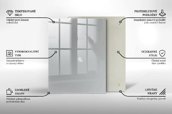 Kryt na indukčnú dosku Šedá farba