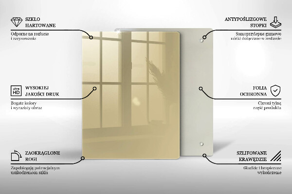 Kryt na indukčnú dosku Farba béžová