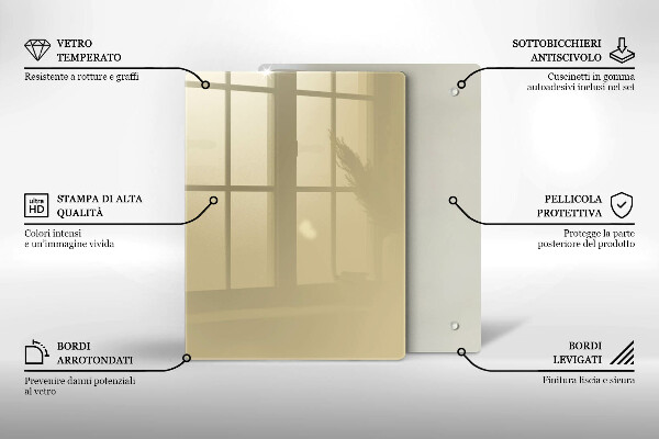Kryt na indukčnú dosku Farba béžová