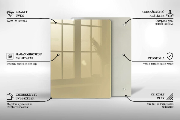 Kryt na indukčnú dosku Farba béžová