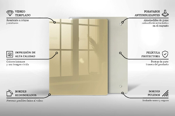 Kryt na indukčnú dosku Farba béžová