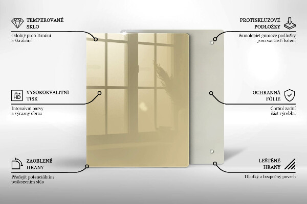 Kryt na indukčnú dosku Farba béžová