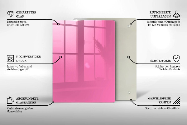 Kryt na indukčnú dosku Ružová farba