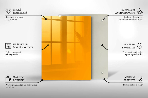 Kryt na indukčnú dosku Tmavo žltá farba