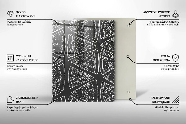 Kryt na sporák Pizza ilustrácie