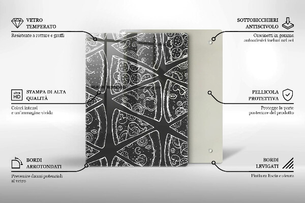 Kryt na sporák Pizza ilustrácie