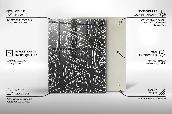 Kryt na sporák Pizza ilustrácie