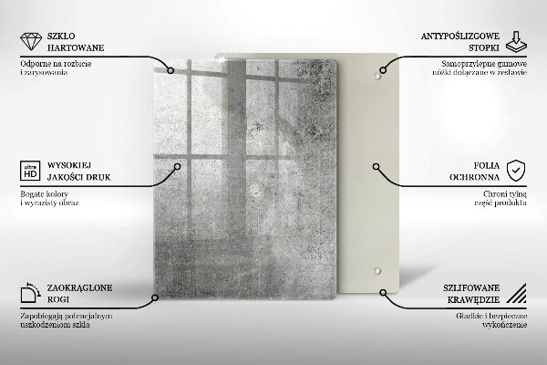 Kryt na indukčnú dosku Betónová textúra