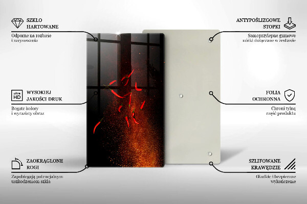 Kryt na indukčnú dosku Horúce čili papričky