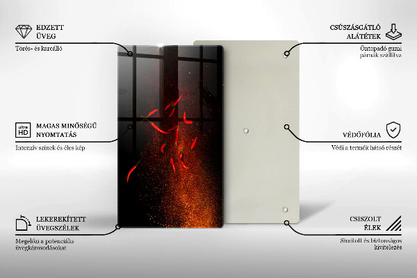 Kryt na indukčnú dosku Horúce čili papričky