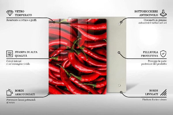 Kryt na indukčnú dosku Horúce čili papričky