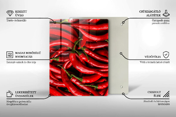 Kryt na indukčnú dosku Horúce čili papričky