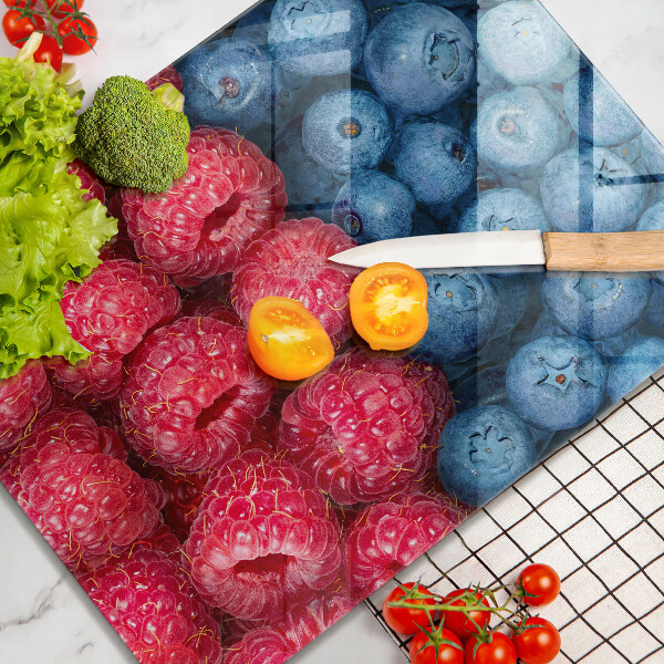 Kryt na indukčnú dosku Plody maliny a čučoriedky