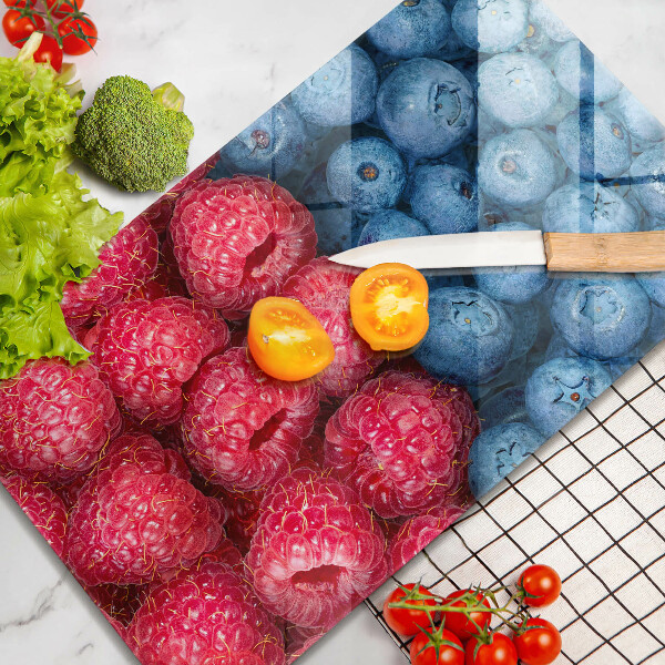 Kryt na indukčnú dosku Plody maliny a čučoriedky