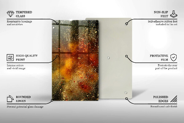 Kryt na indukčnú dosku Farebné korenie