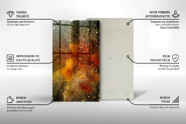 Kryt na indukčnú dosku Farebné korenie