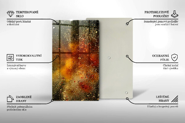 Kryt na indukčnú dosku Farebné korenie