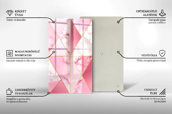 Kryt na sporák Geometrický mramor