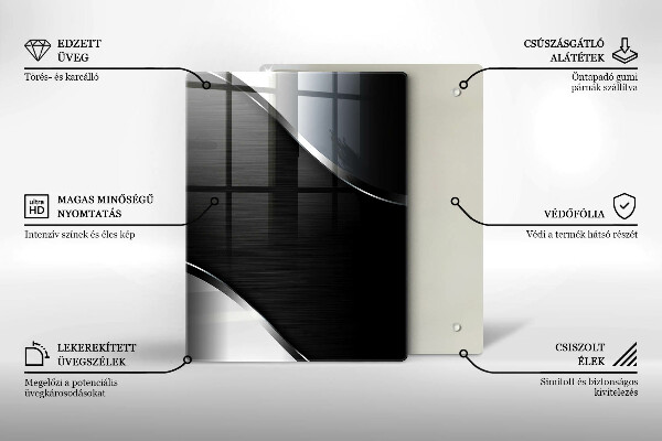 Kryt na sporák Kovová abstrakcia