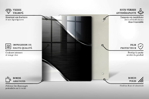 Kryt na sporák Kovová abstrakcia