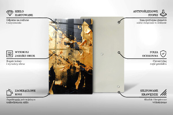 Kryt na indukčnú dosku Elegantná textúra laku