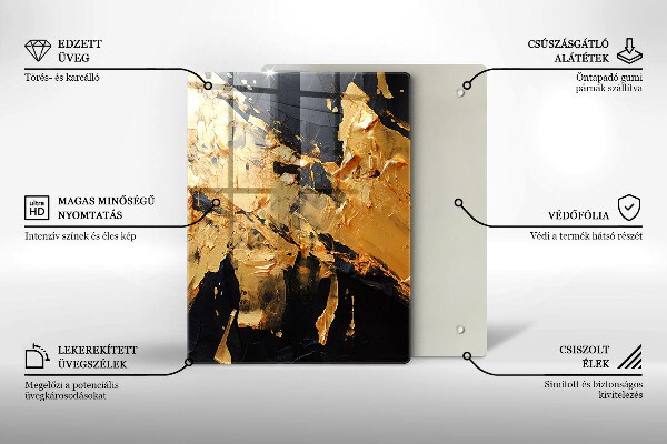 Kryt na indukčnú dosku Elegantná textúra laku