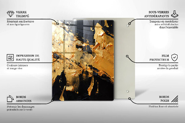 Kryt na indukčnú dosku Elegantná textúra laku