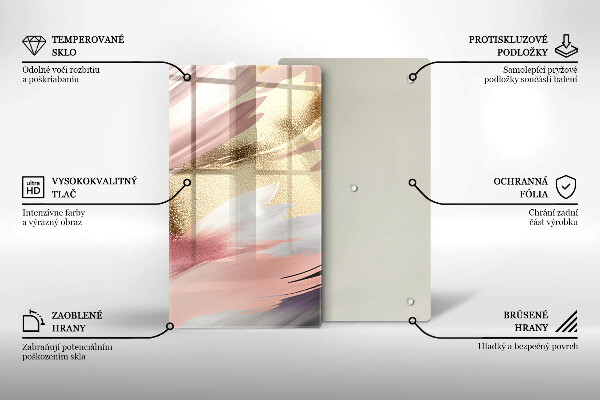 Kryt na indukčnú dosku Pastelové škvrny