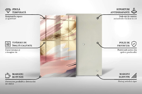 Kryt na indukčnú dosku Pastelové škvrny