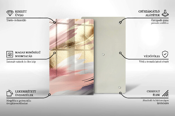 Kryt na indukčnú dosku Pastelové škvrny