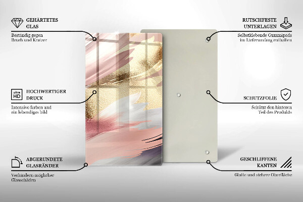 Kryt na indukčnú dosku Pastelové škvrny