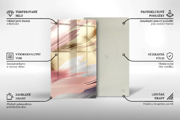 Kryt na indukčnú dosku Pastelové škvrny