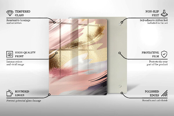 Kryt na indukčnú dosku Pastelové škvrny